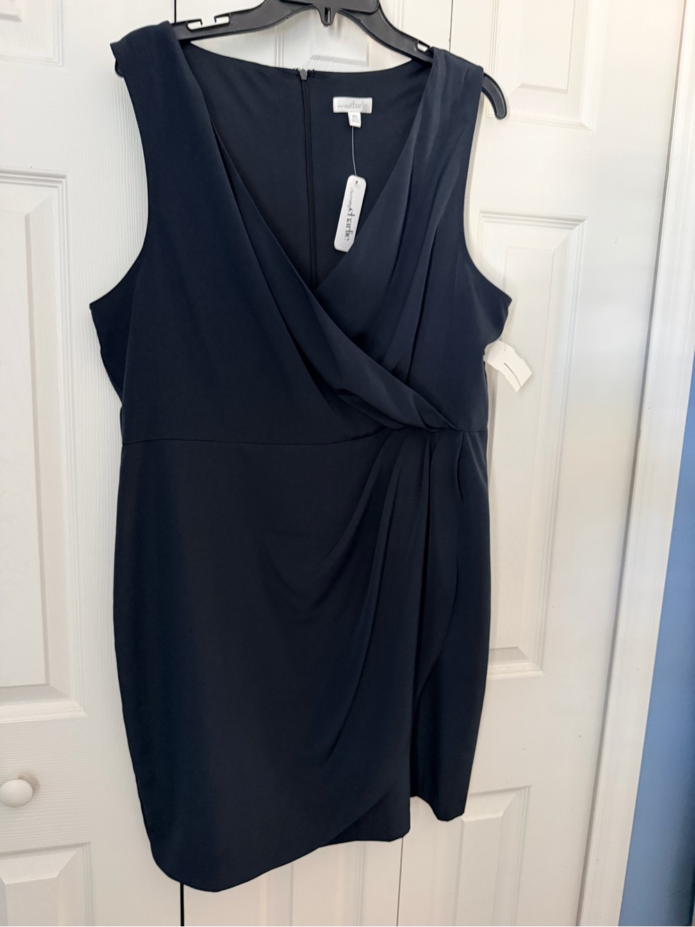 Charming Charlie Sleeveless Wrap-Front Midi Dress